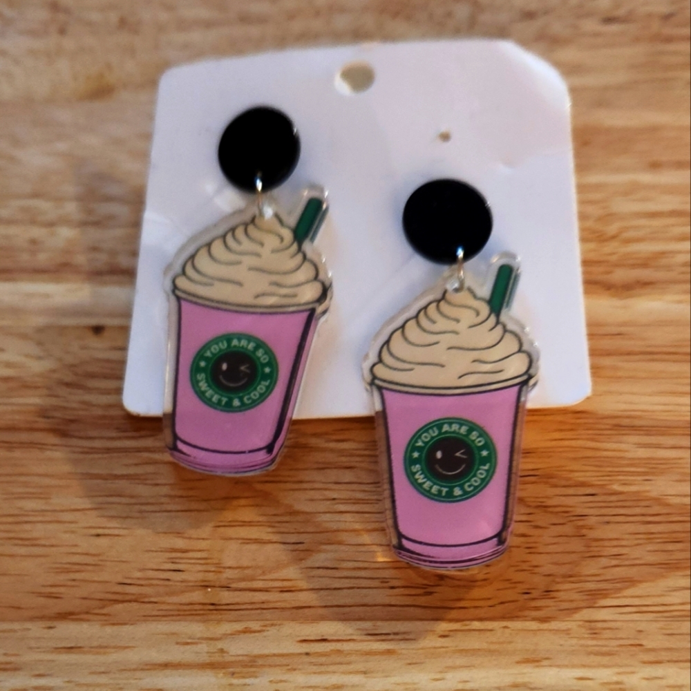 Starbucks looking Earrings